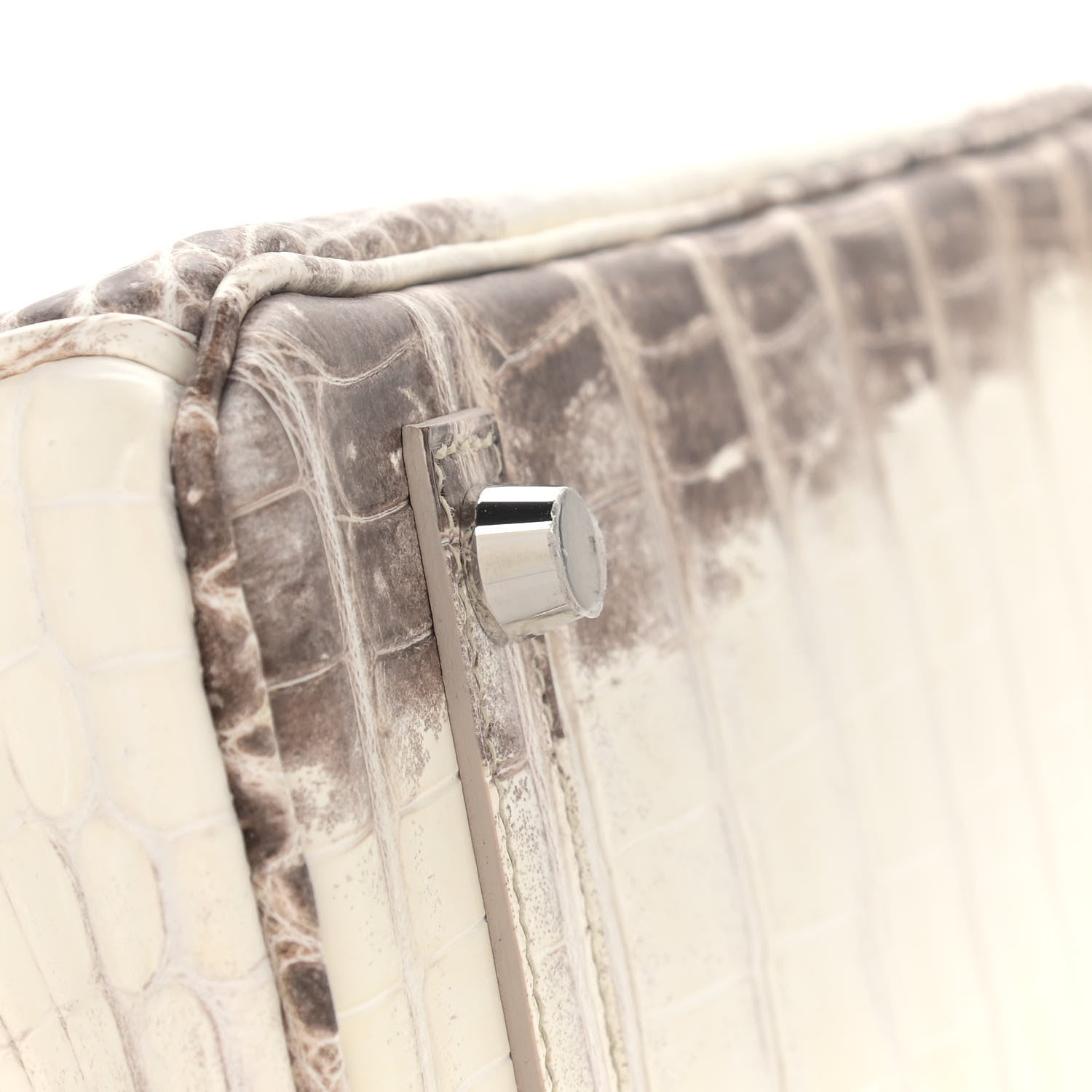 Hermes Matte Niloticus Crocodile Himalaya Birkin 25 Blanc 6 of 31