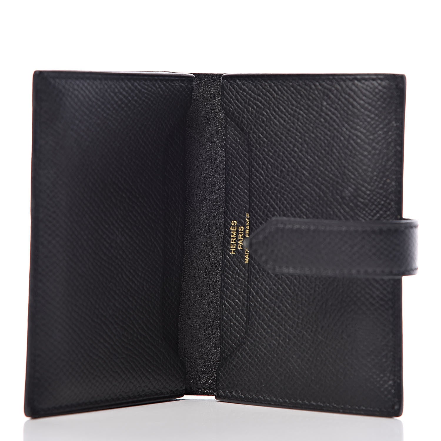 Hermes Epsom Bearn Card Holder Wallet Black 5 of 8
