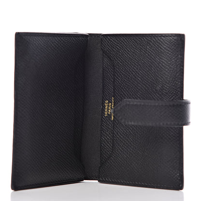 Hermes Epsom Bearn Card Holder Wallet Black 5 of 8