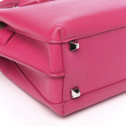 MCM Grained Calfskin Mini Milla Tote Beetroot Pink 8 of 11