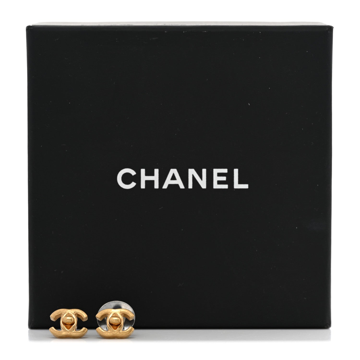 Chanel Metal CC Turnlock Earrings Gold 6 of 6