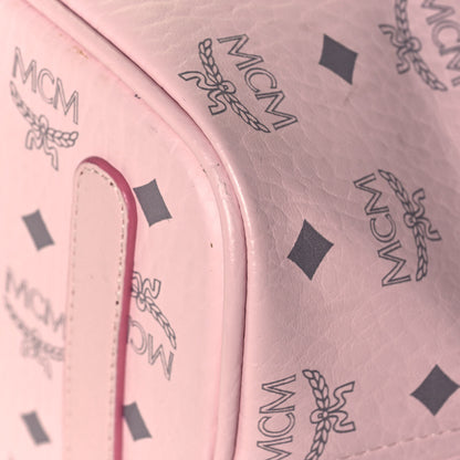 MCM Visetos Large Liz Reversible Shopper Tote Pink 10 of 19