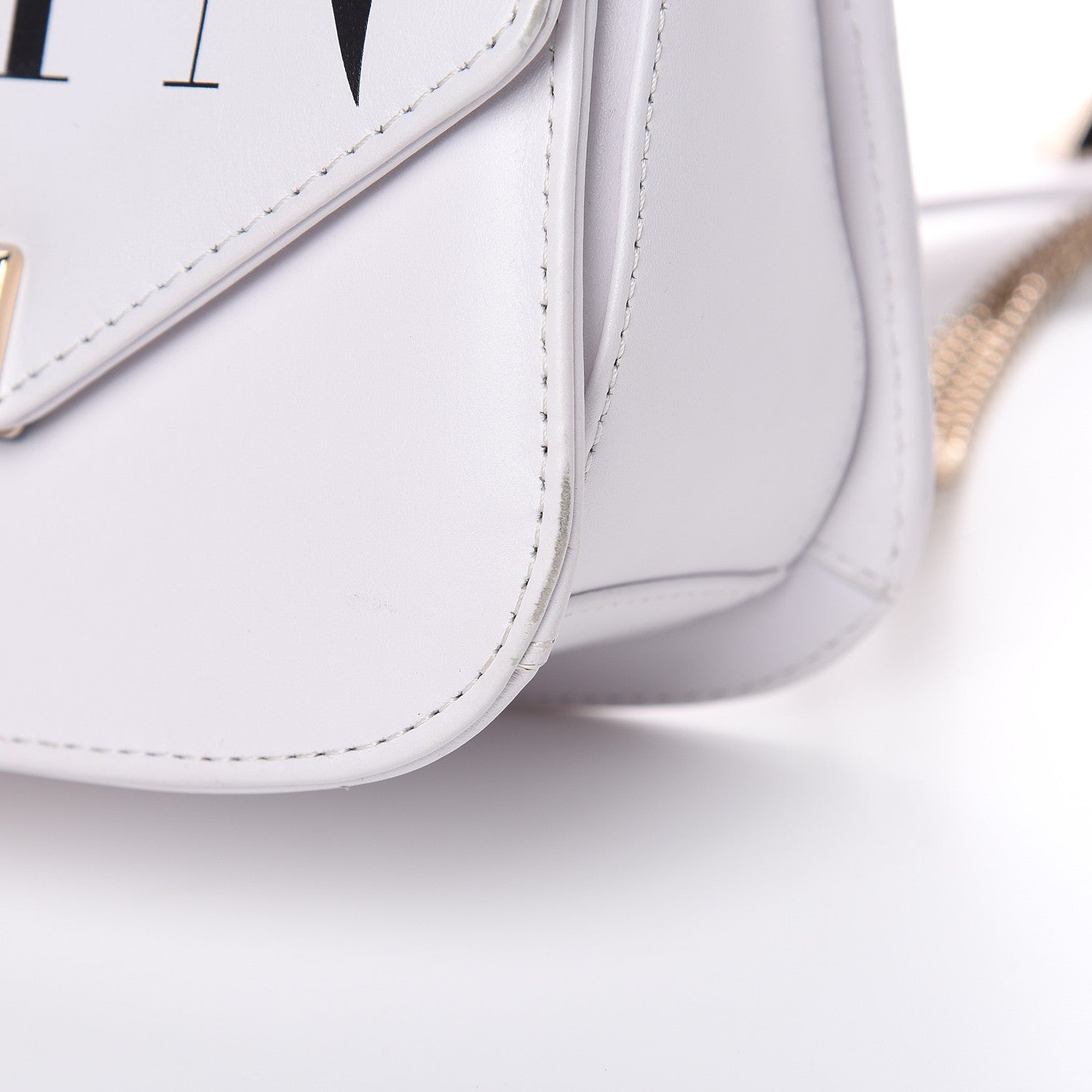 Valentino Garavani Calfskin VLTN Small Shoulder Bag White 11 of 12