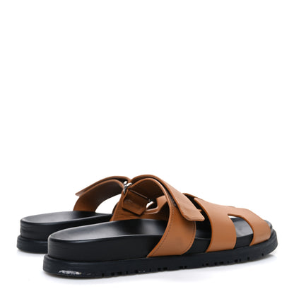 Hermes Calfskin Womens Chypre Sandals 36 Naturel 5 of 12