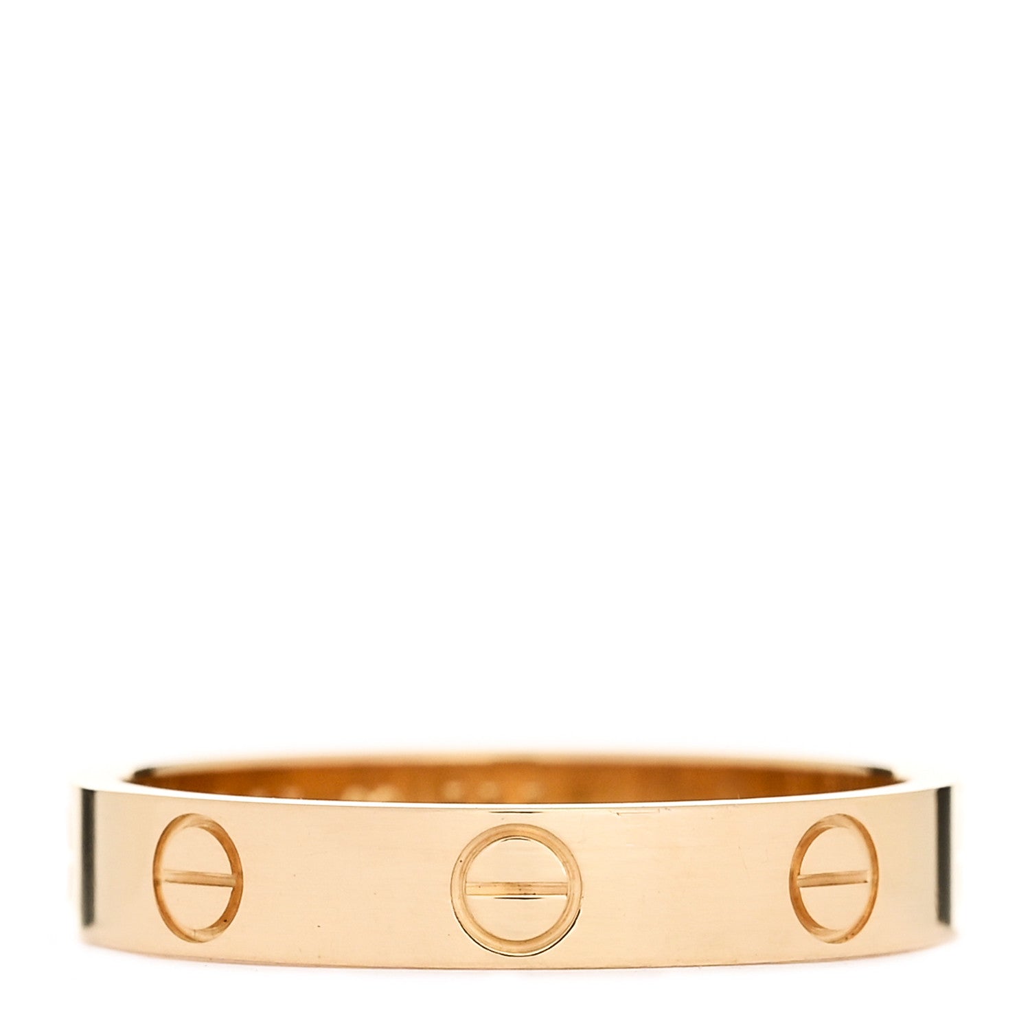 Cartier 18K Yellow Gold 3.5mm LOVE Wedding Band Ring 56 7.75 3 of 5