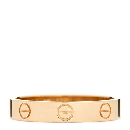 Cartier 18K Yellow Gold 3.5mm LOVE Wedding Band Ring 56 7.75 3 of 5