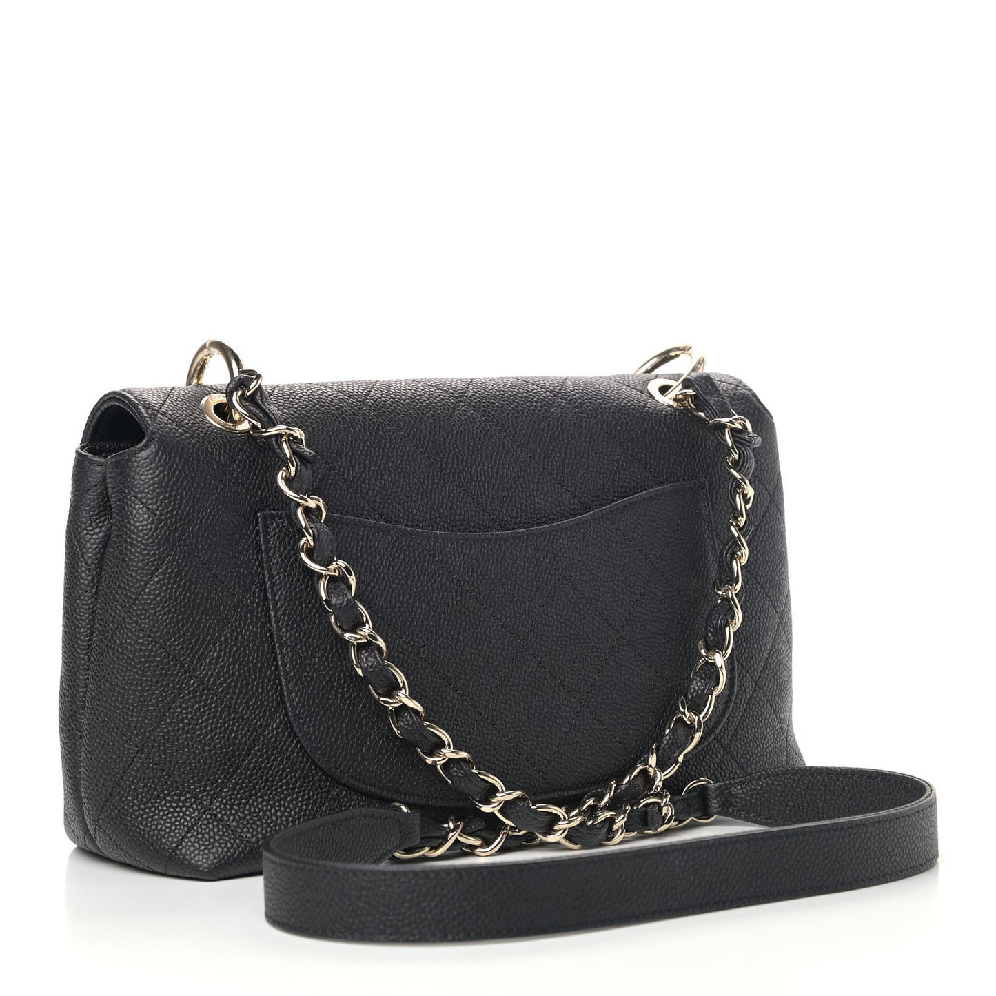 Caviar Quilted City Walk Flap Black