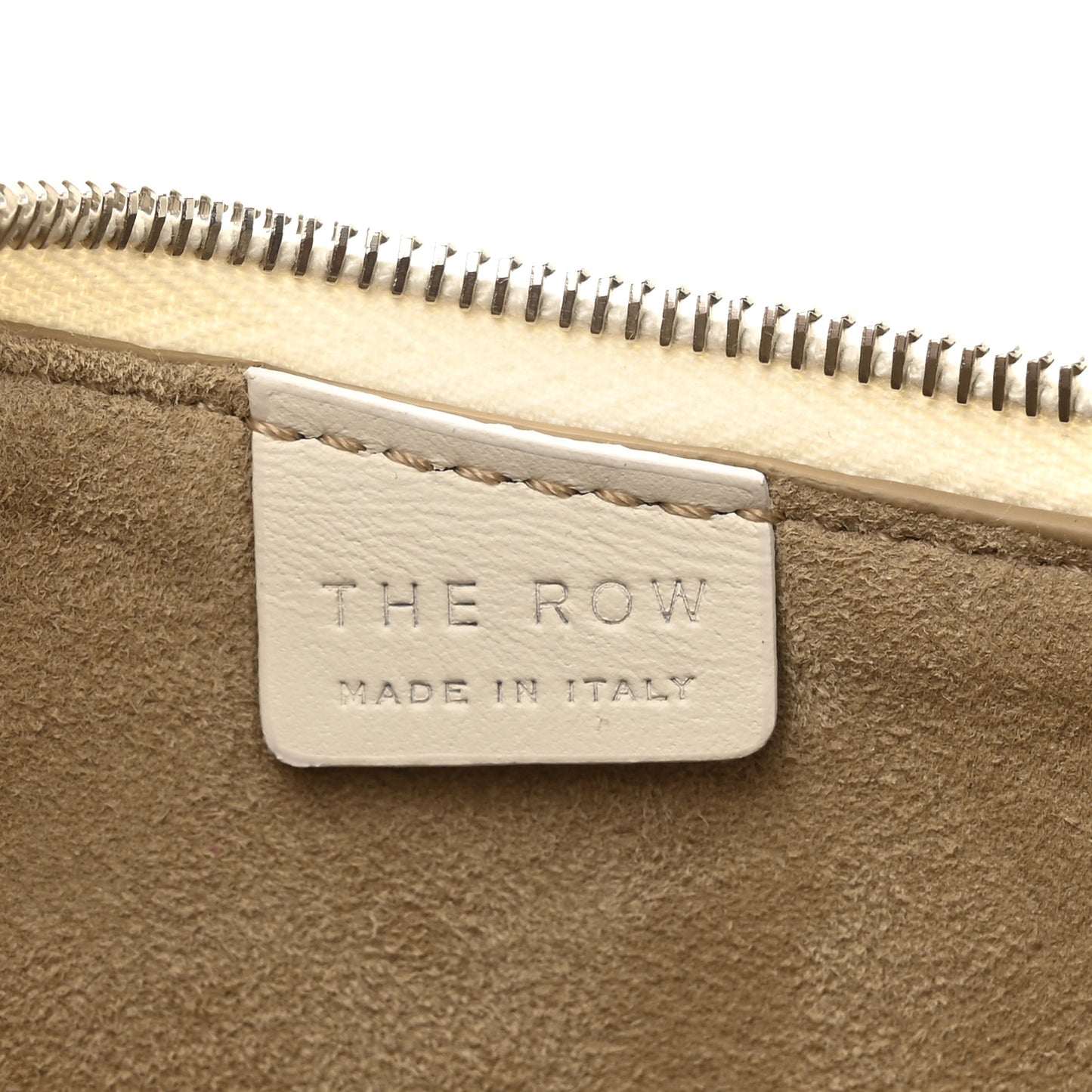 Smooth Calfskin Half Moon Shoulder Bag New Ivory