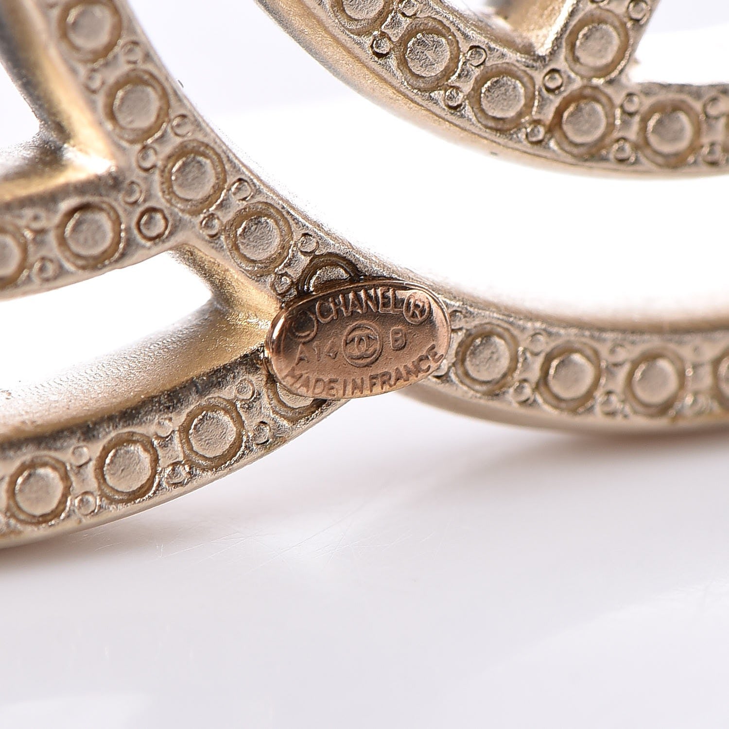 Chanel Crystal CC Brooch Gold 6 of 7