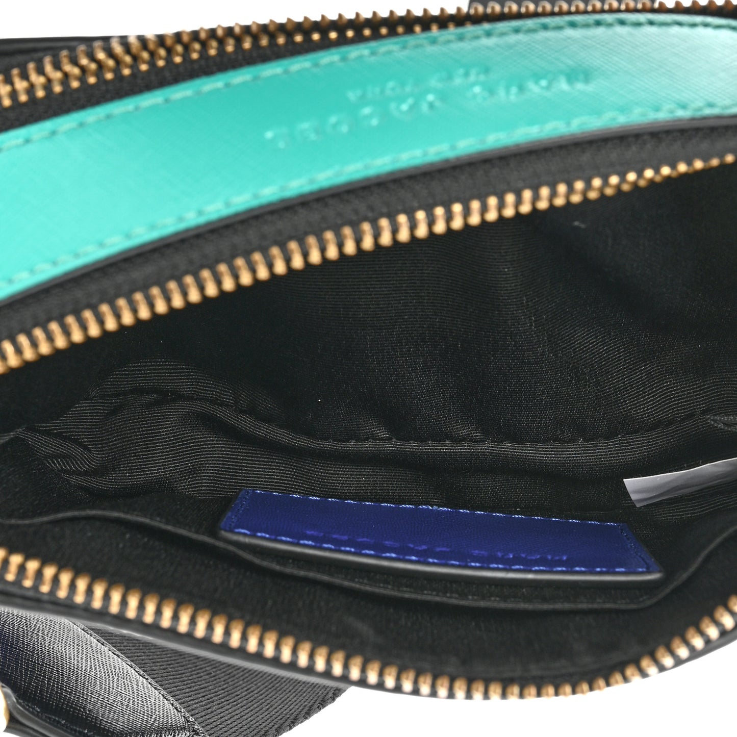 Saffiano Small Snapshot Camera Bag Academy Blue Multicolor