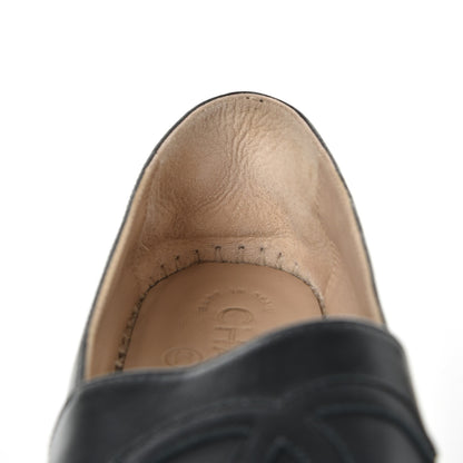 Chanel Lambskin CC Espadrilles 38 Black 10 of 11