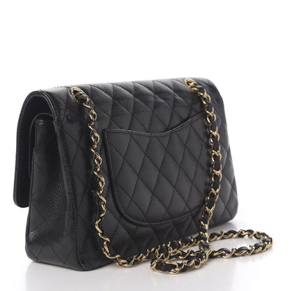 Chanel Caviar Quilted Medium Double Flap Black 4 of 13