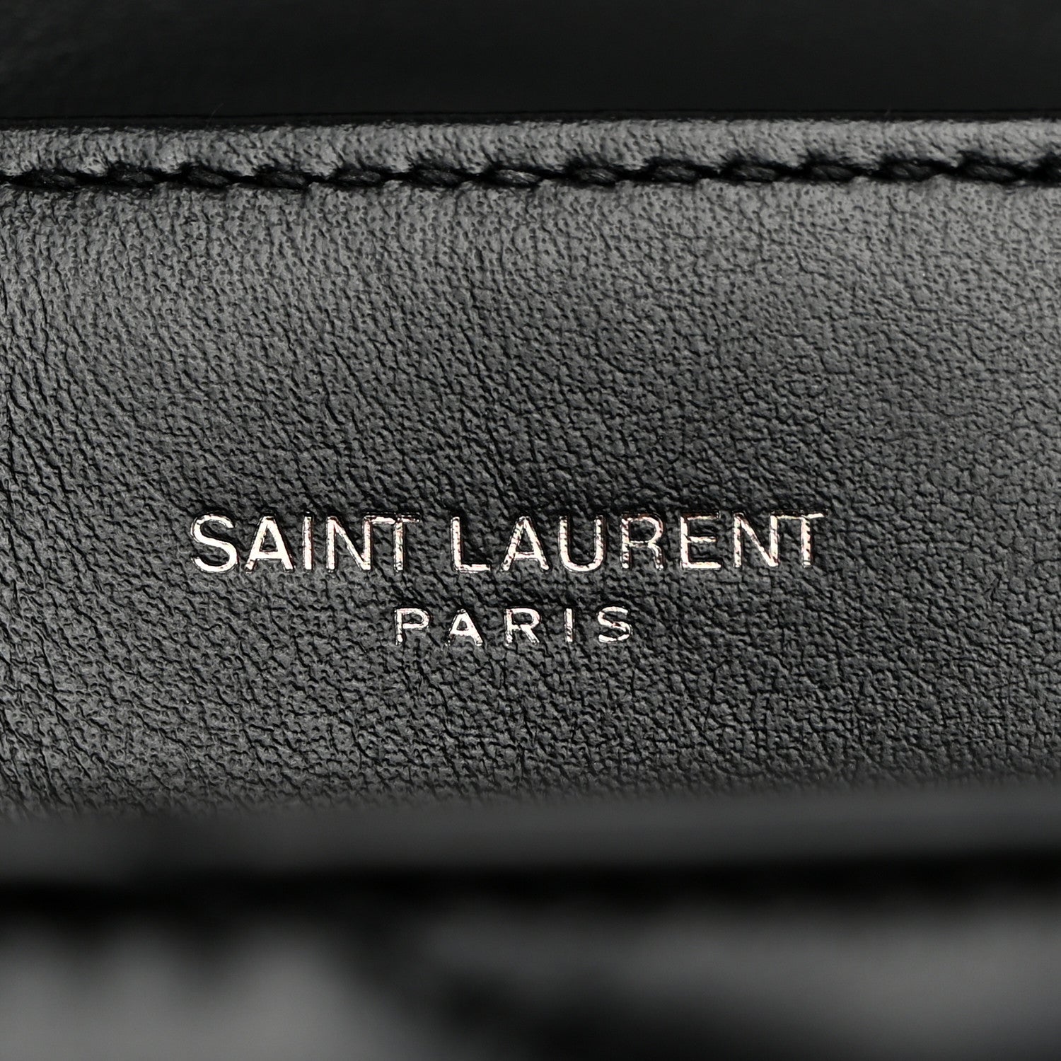 Saint Laurent Calfskin Y Quilted Monogram Monochrome Small Loulou Chain Satchel Black 6 of 10