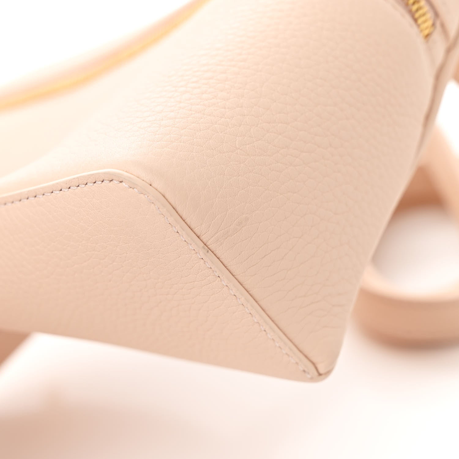 Loro Piana Grained Calfskin L19 Extra Pocket Pouch Creamed Honey 10 of 12