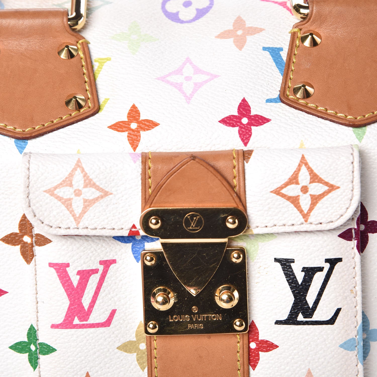 Louis Vuitton Monogram Multicolor Speedy 30 White 9 of 14