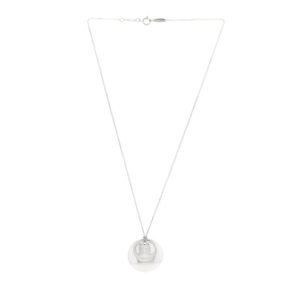 Tiffany Sterling Silver Elsa Peretti Round Disc Pendant Necklace 2 of 4