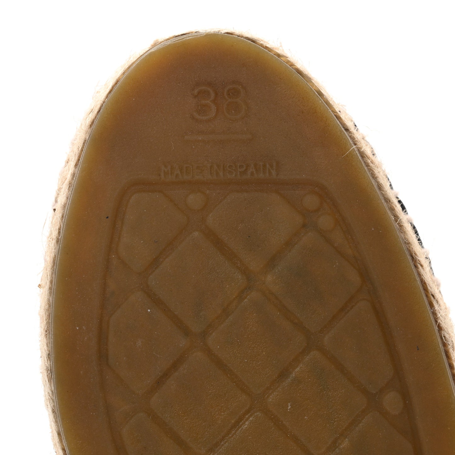 Lambskin CC Espadrilles 38 Black