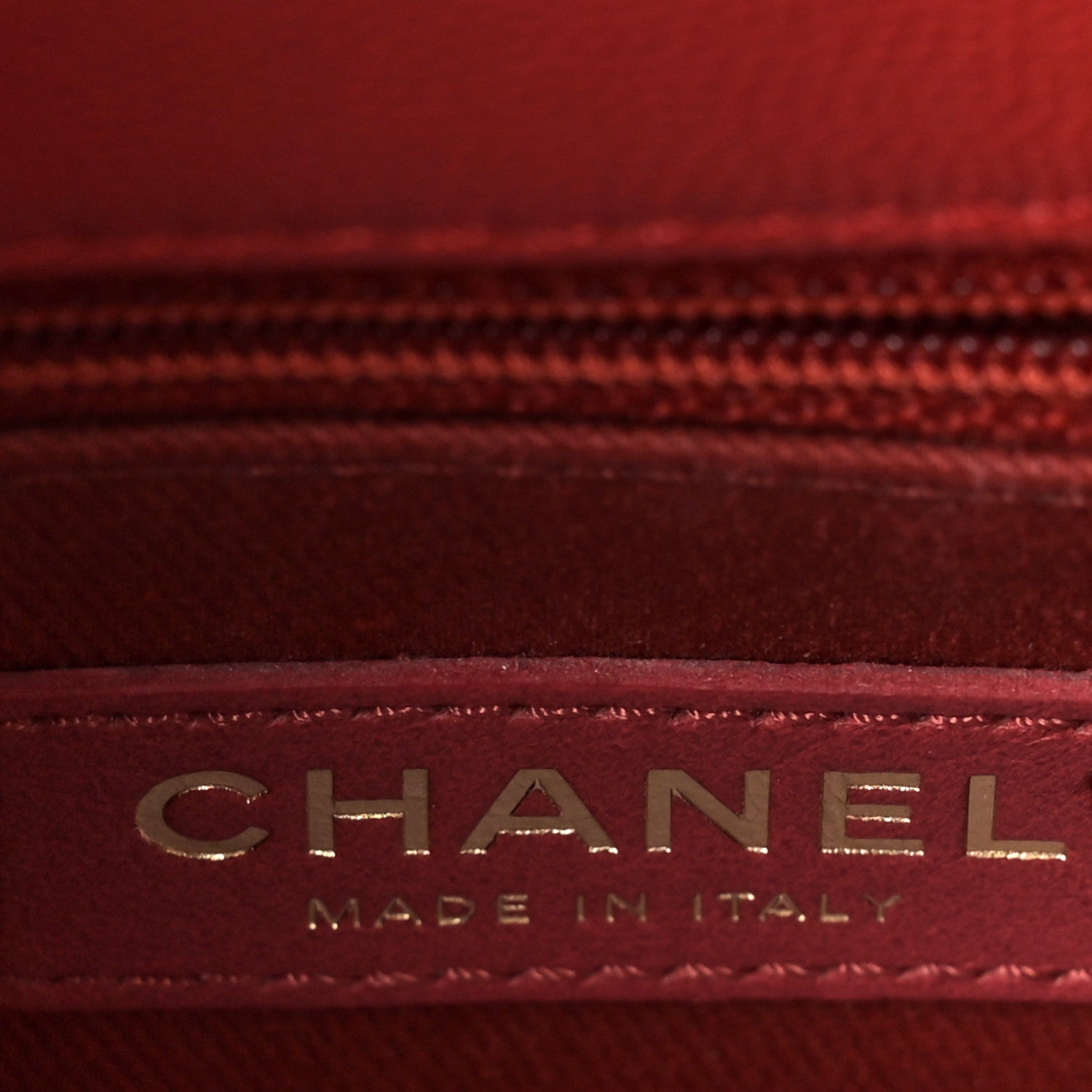 Chanel Caviar Quilted Mini Coco Handle Flap Red 6 of 9