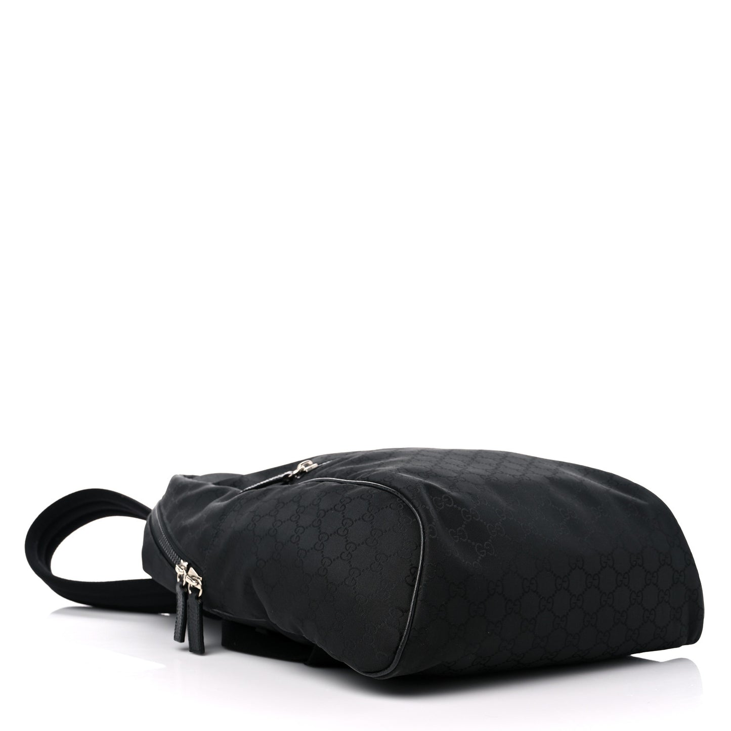 Nylon Monogram Slim Backpack Black