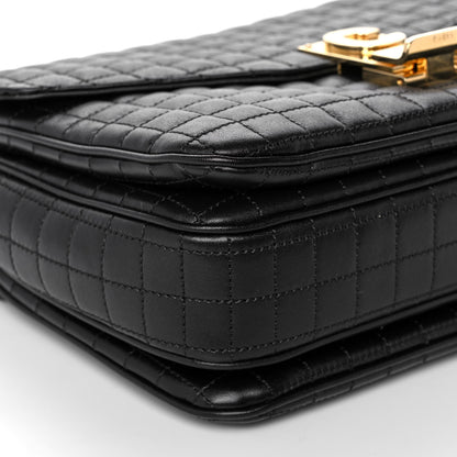 Celine Calfskin Quilted Medium C Bag Black 11 of 12
