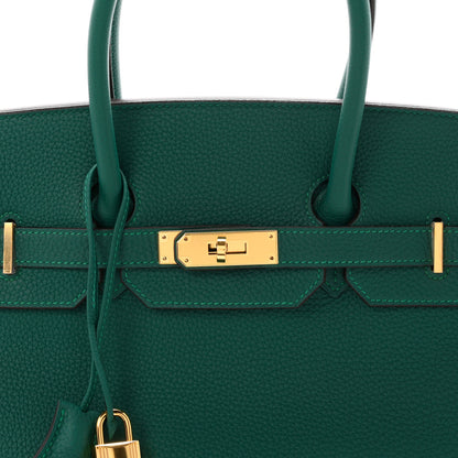 Hermes Togo Birkin 35 Malachite 8 of 11