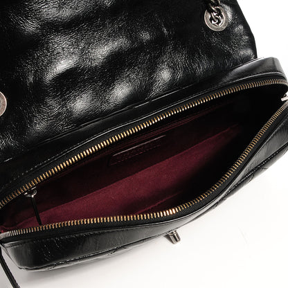 Chanel Glazed Calfskin Medium Duo Color Flap Black 7 of 16