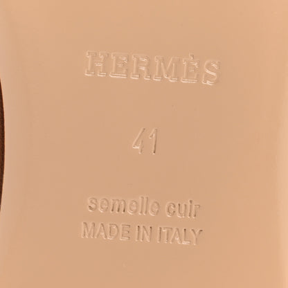 Hermes Nappa Lovely Slingback Mules 41 Gold 7 of 10