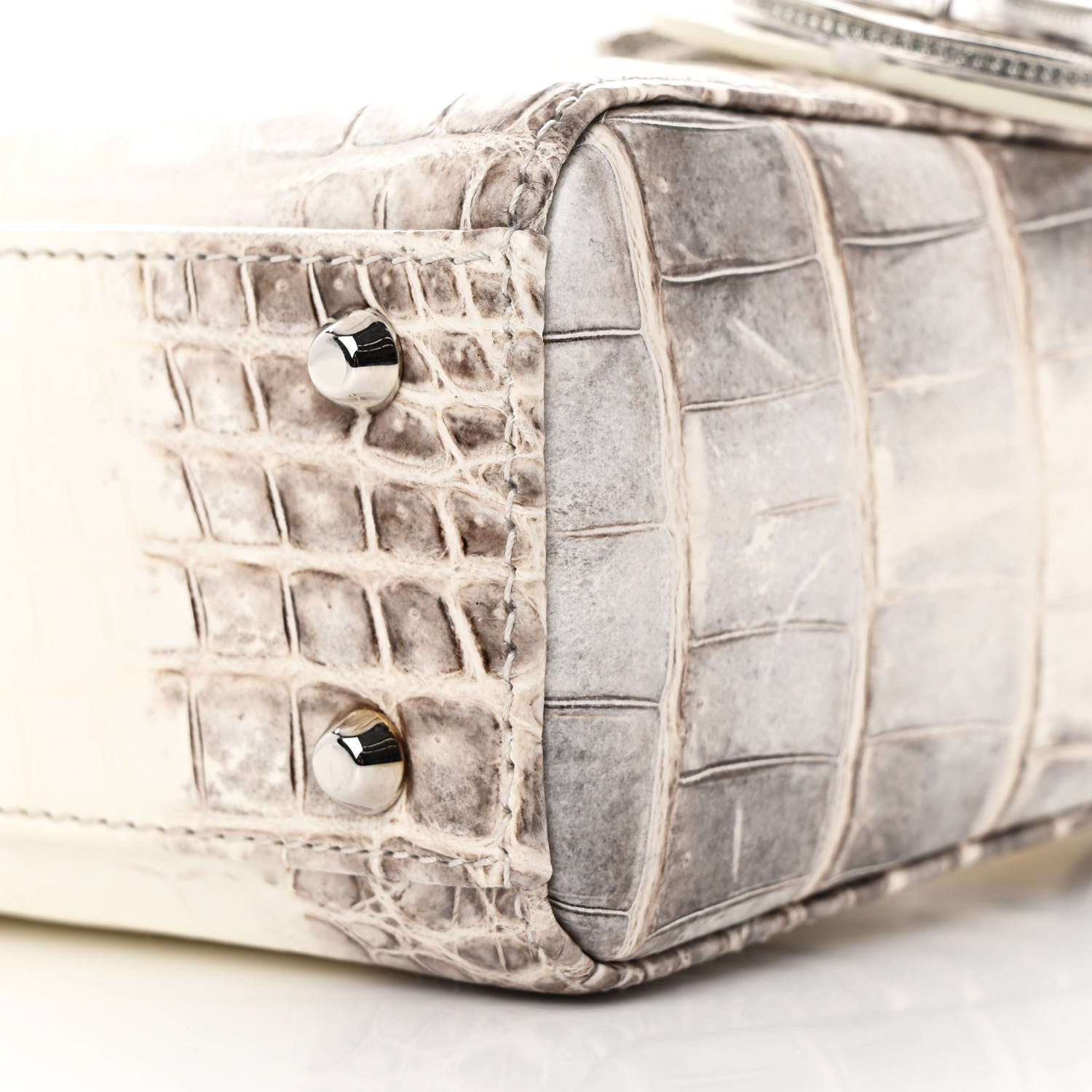 Christian Dior Niloticus Crocodile Himalaya Crystal Mini Lady Dior White 10 of 10