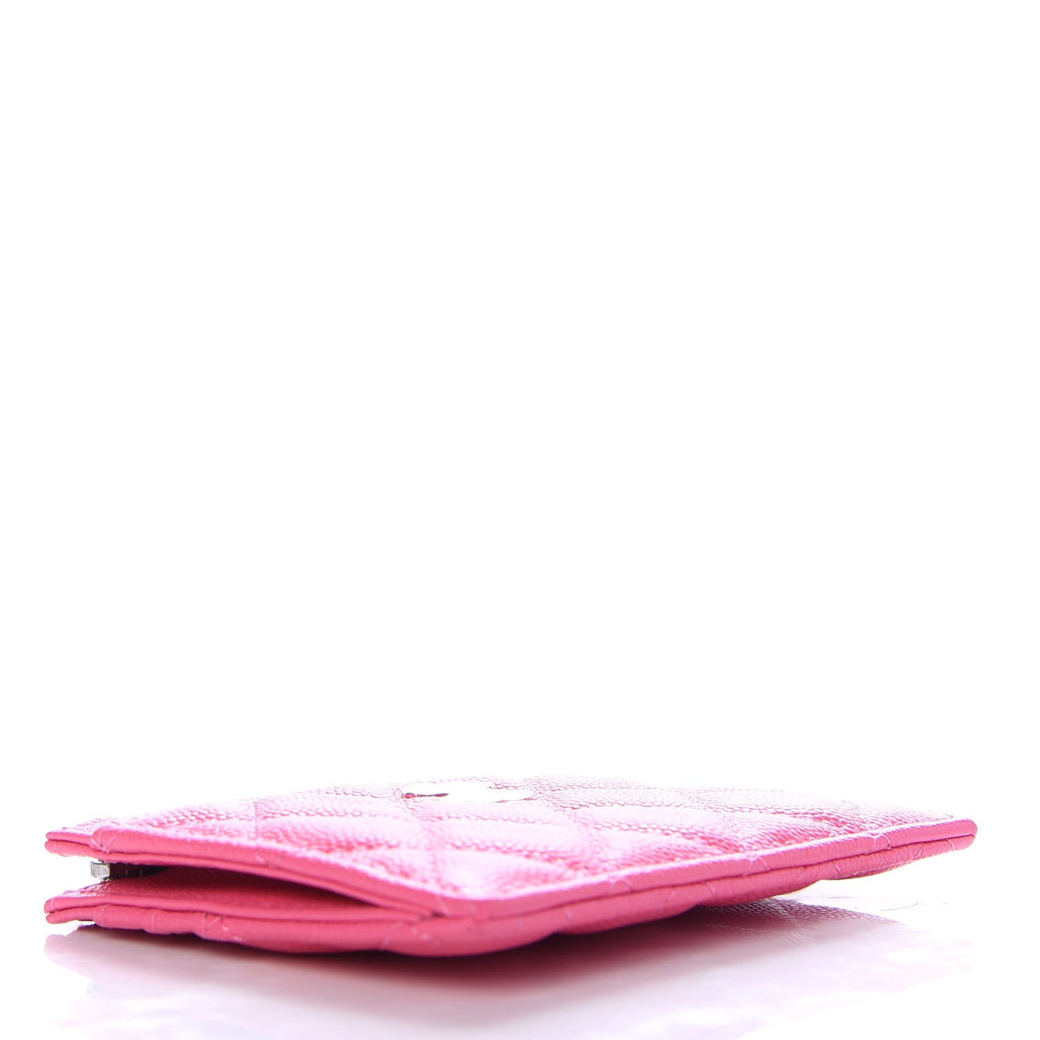 Chanel Caviar Quilted CC Zip Card Holder Pink 4 of 8