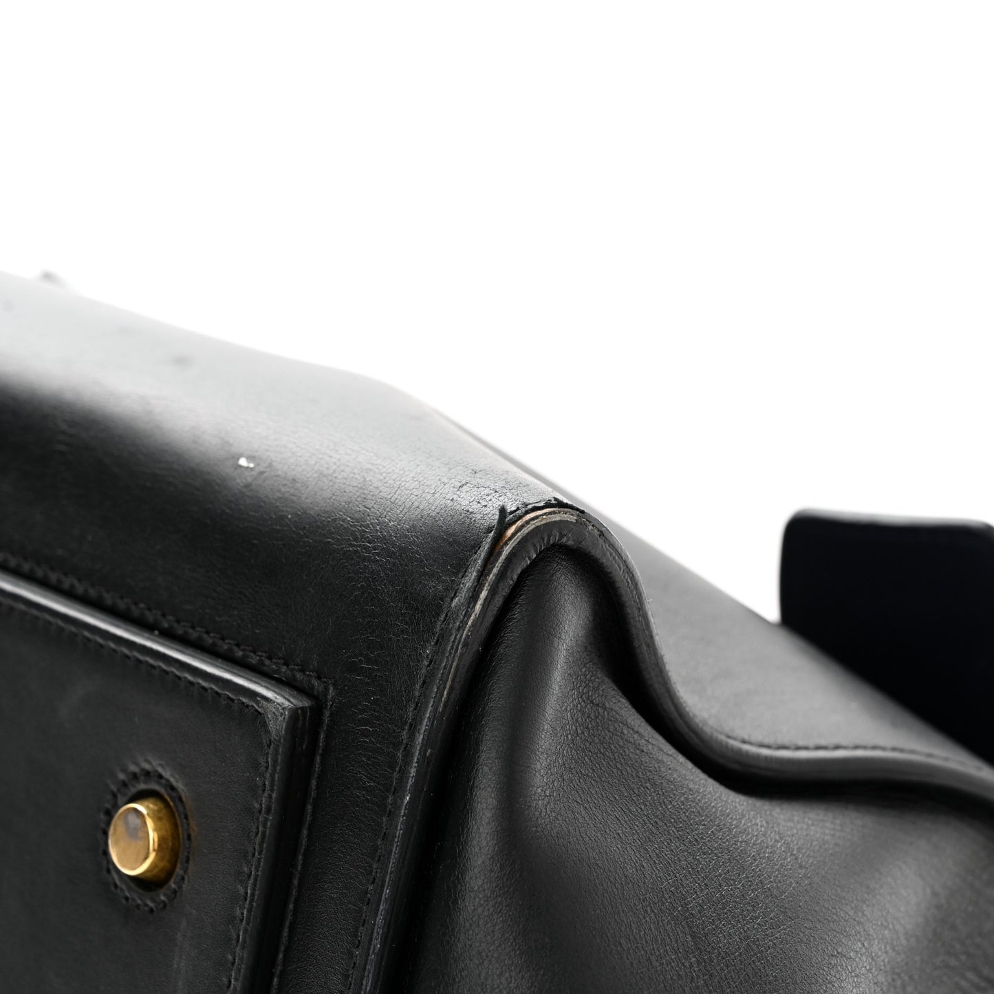 Smooth Calfskin Large Bi-Color Tie Knot Tote Black Navy