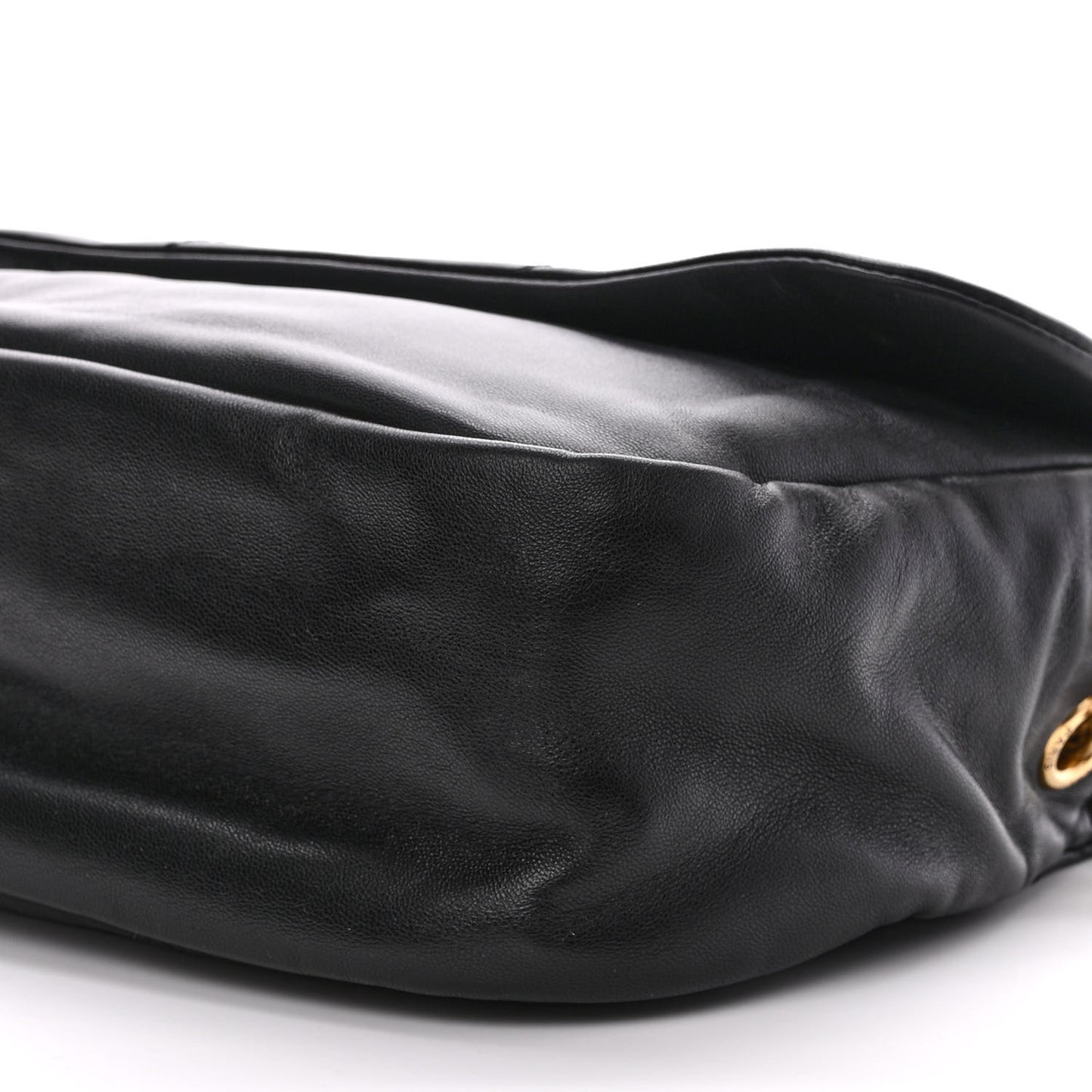 Lambskin Matelasse Monogram Small Jamie 4.3 Black