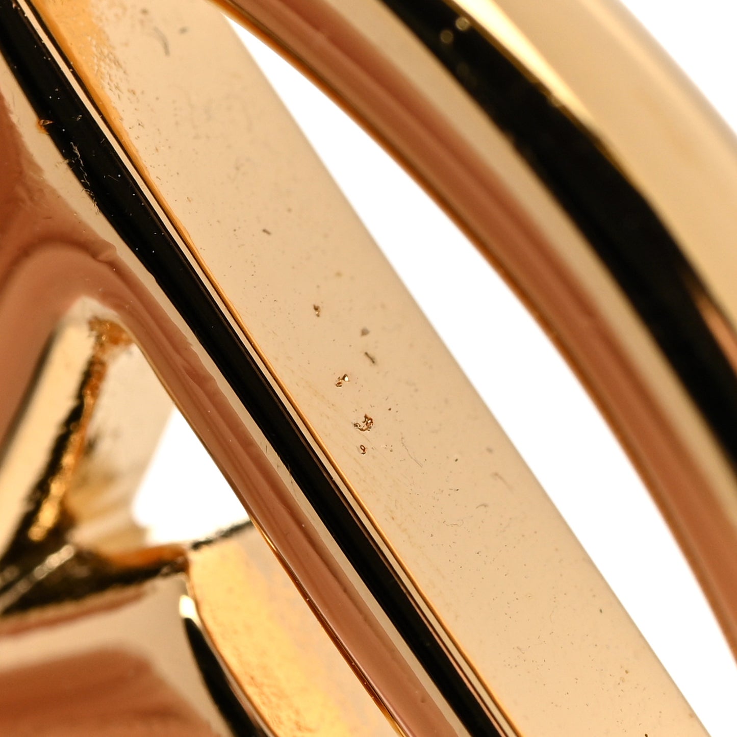 Metal Louise Hoop Earrings Gold