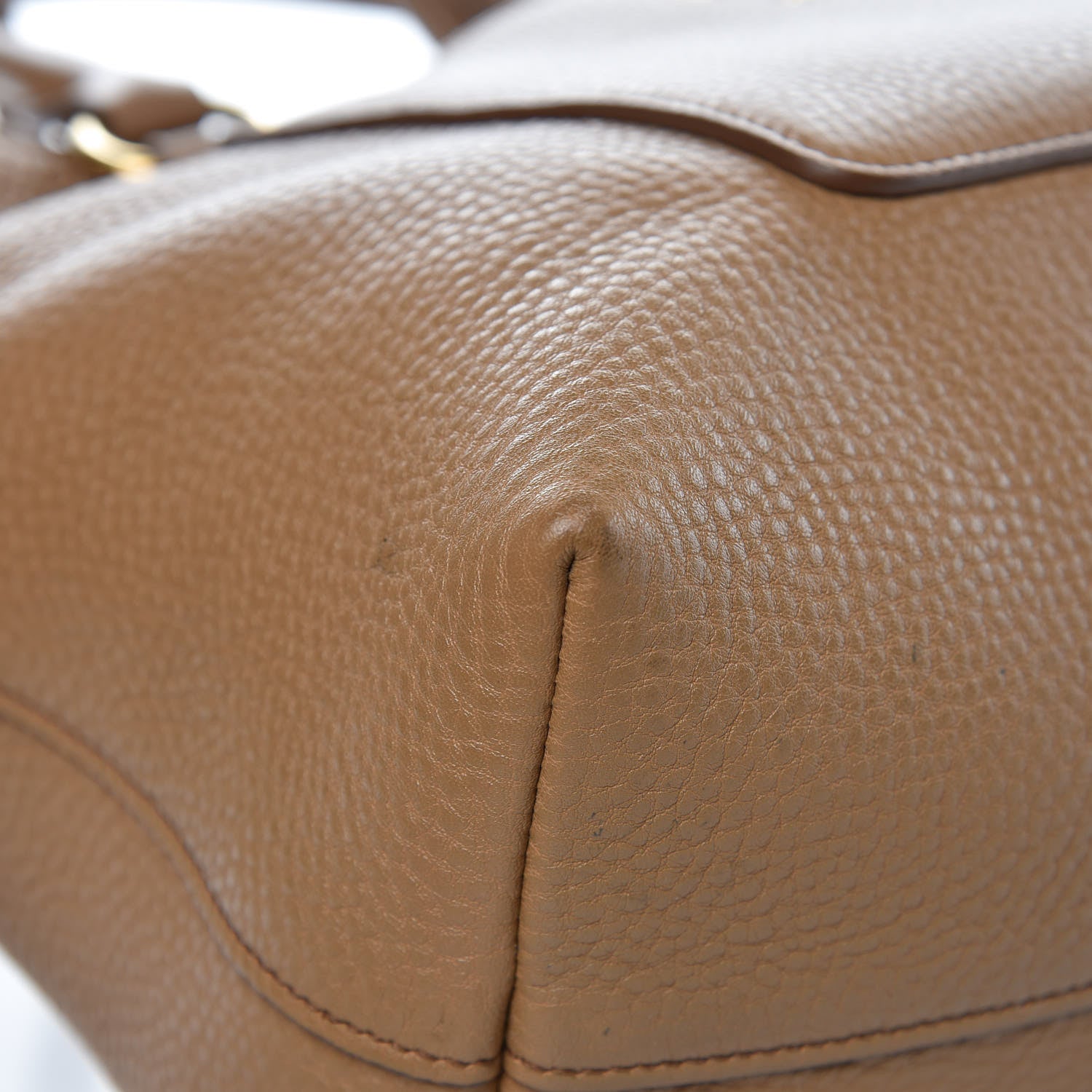 Prada Vitello Daino Pocket Tote Caramel 13 of 16