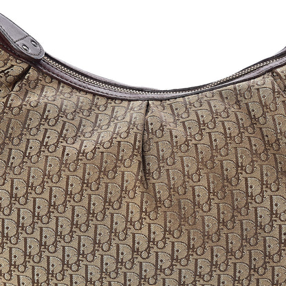 Christian Dior Monogram Buckle Hobo Beige 10 of 11