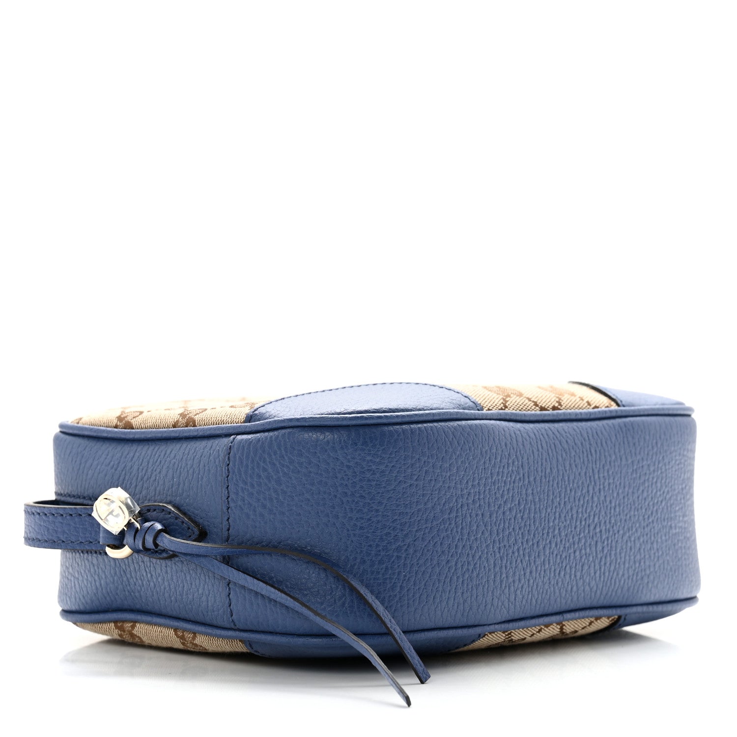 Gucci Monogram Dollar Calfskin Mini Bree Messenger Bag Beige Ebony Caspian 3 of 8