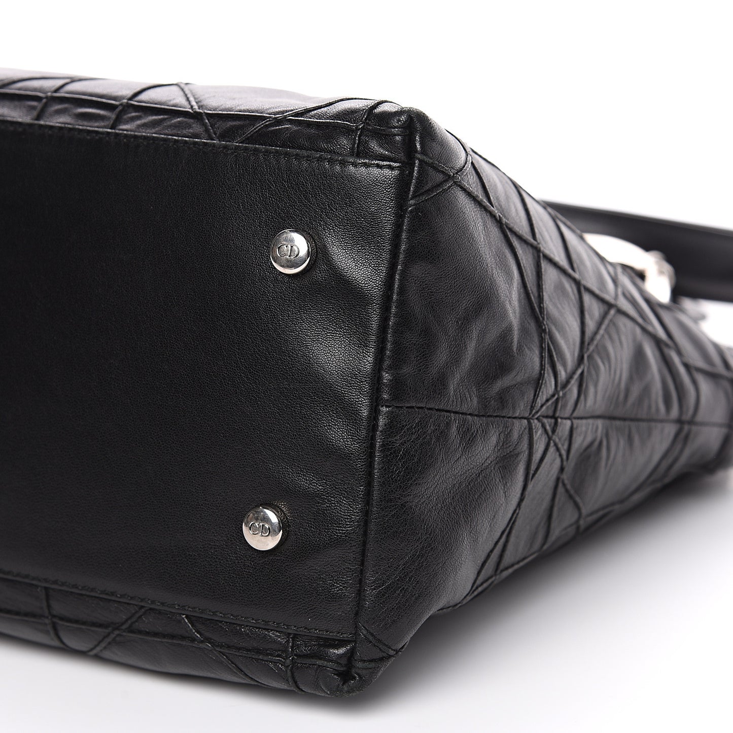 Lambskin Cannage Medium Granville Tote Black