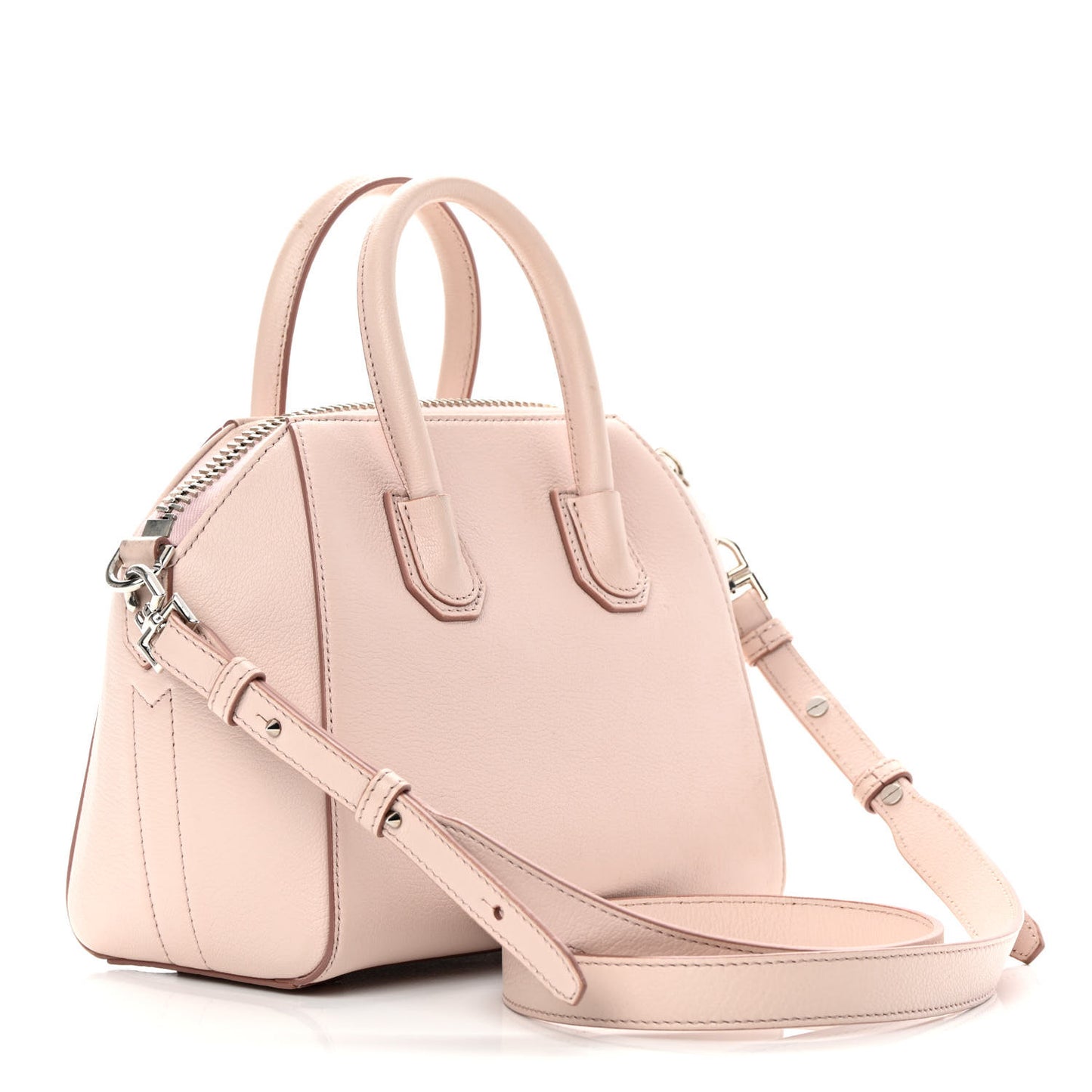 Sugar Goatskin Mini Antigona Pale Pink