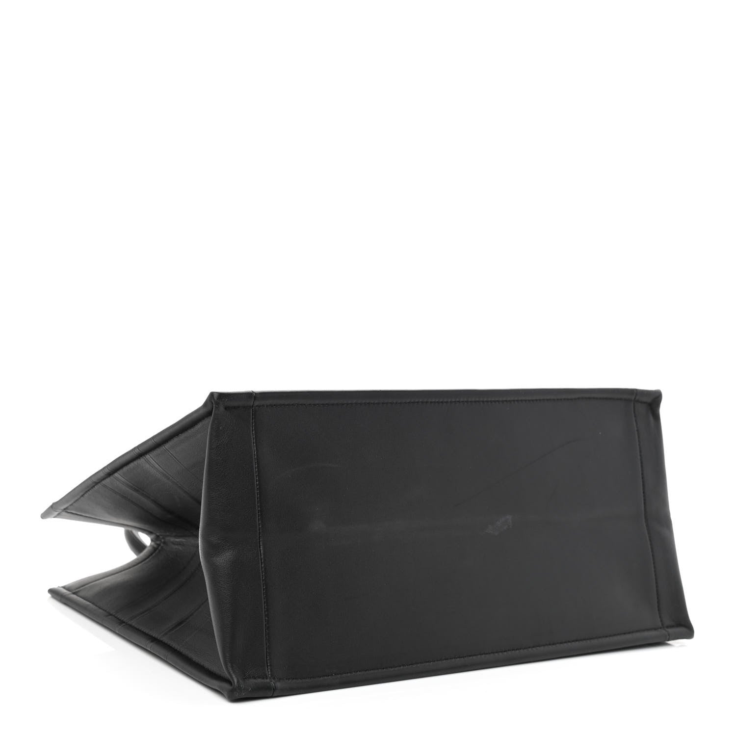 Christian Dior Calfskin Embossed Medium Book Tote Black 4 of 12
