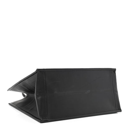 Christian Dior Calfskin Embossed Medium Book Tote Black 4 of 12
