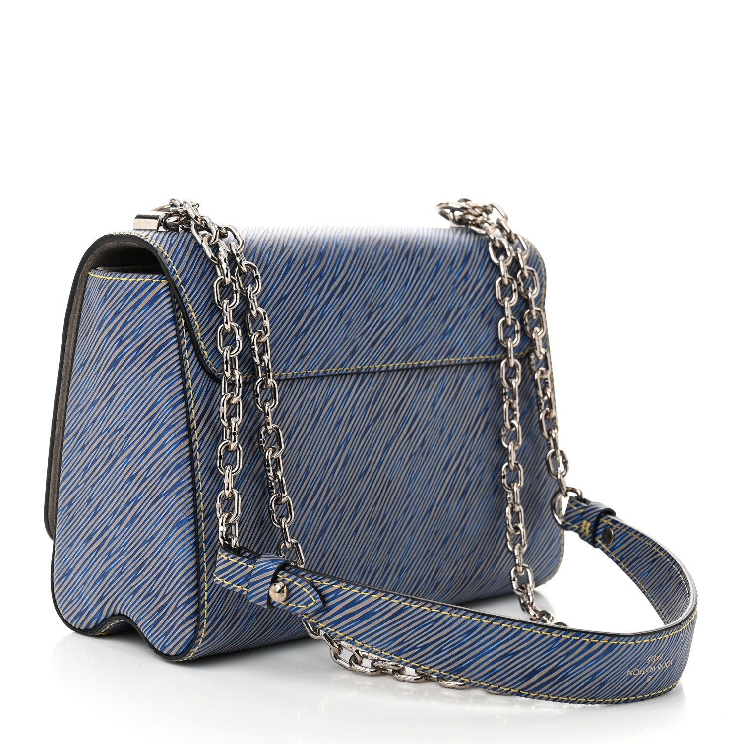 Louis Vuitton Epi Twist Shoulder Bag MM Denim Light 4 of 11