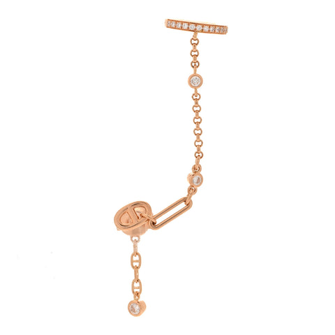18K Rose Gold Chaine D'Ancre Chaos Left Single Climber Earring