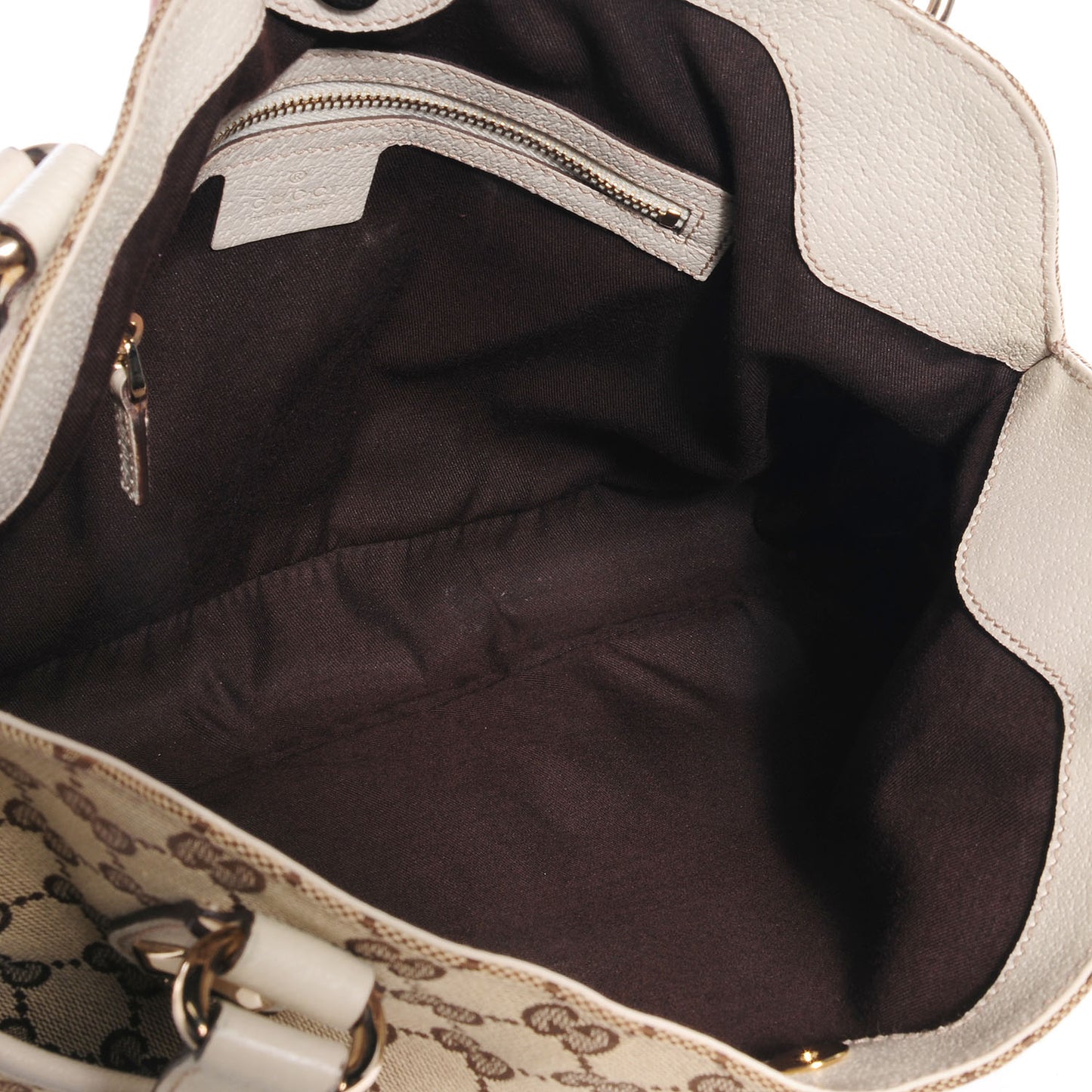 Monogram Medium Charmy Shoulder Bag Off White
