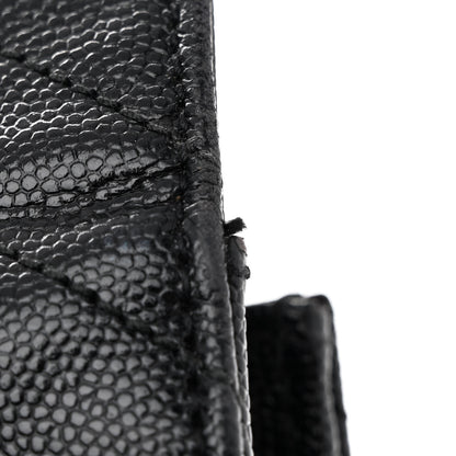 Saint Laurent Grain De Poudre Matelasse Chevron Large Monogram Satchel Black 15 of 15