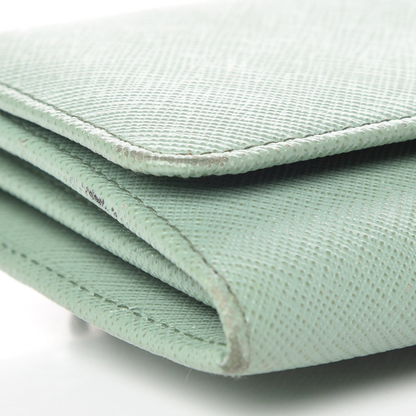 Saffiano Metal Continental Flap Wallet Acquamarina
