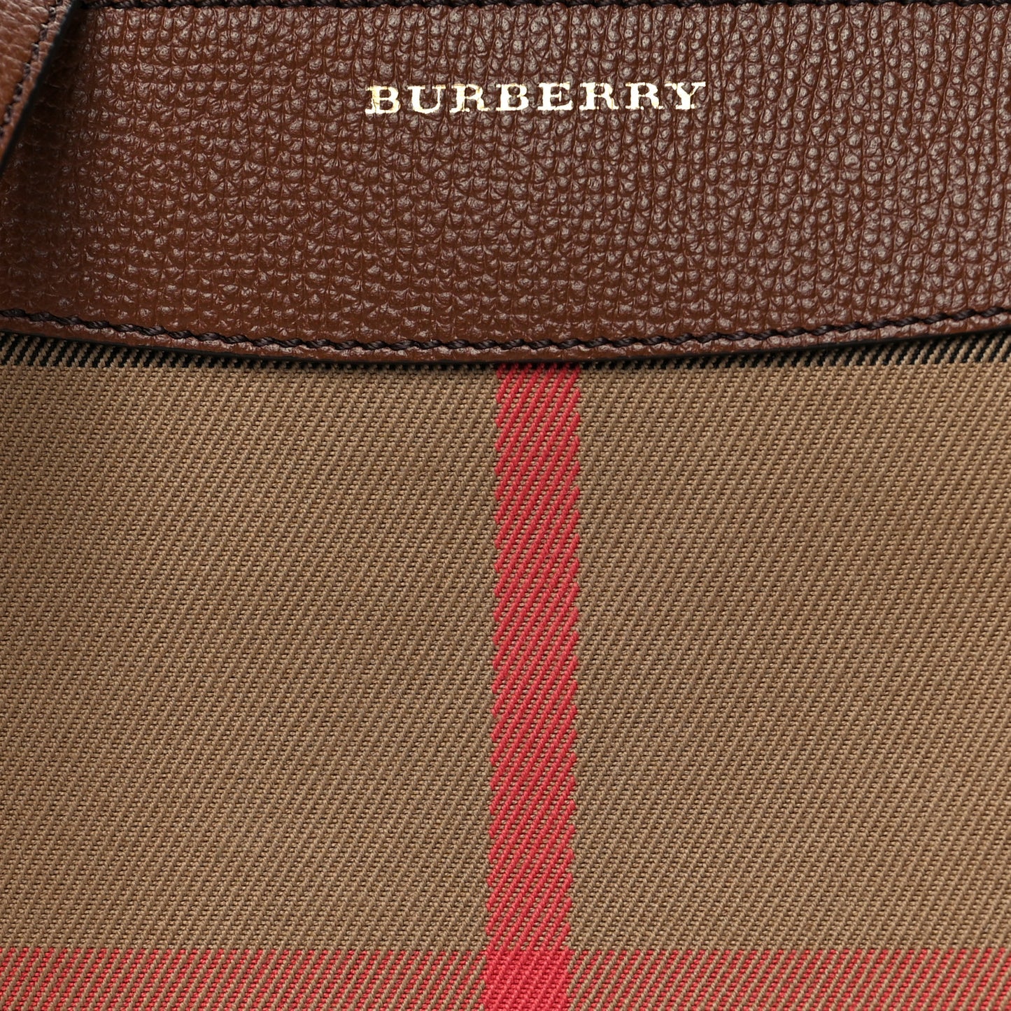 House Check Derby Peyton Crossbody Clutch Bag Tan