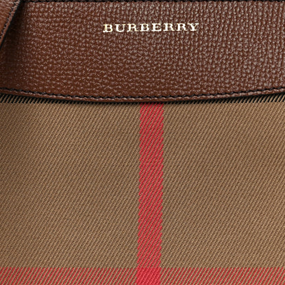 Burberry House Check Derby Peyton Crossbody Clutch Bag Tan 7 of 9