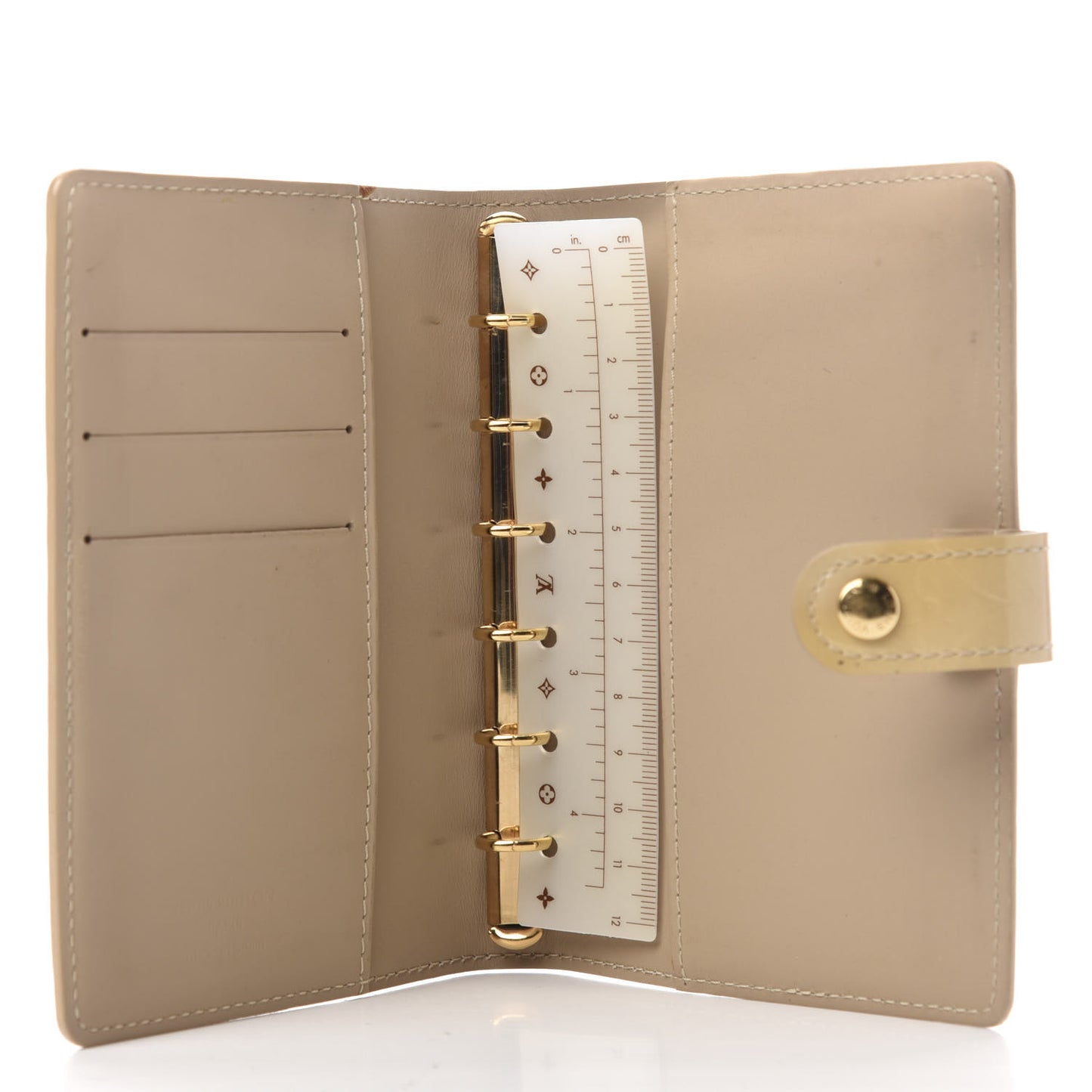 Vernis Small Ring Agenda Cover Blanc Corail