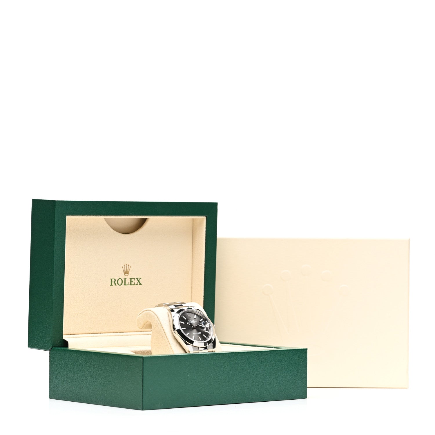Rolex Stainless Steel 41mm Oyster Perpetual Datejust Watch Slate 126300 5 of 5