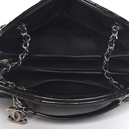 Chanel Patent Quilted Medium Just Mademoiselle Black 5 of 12
