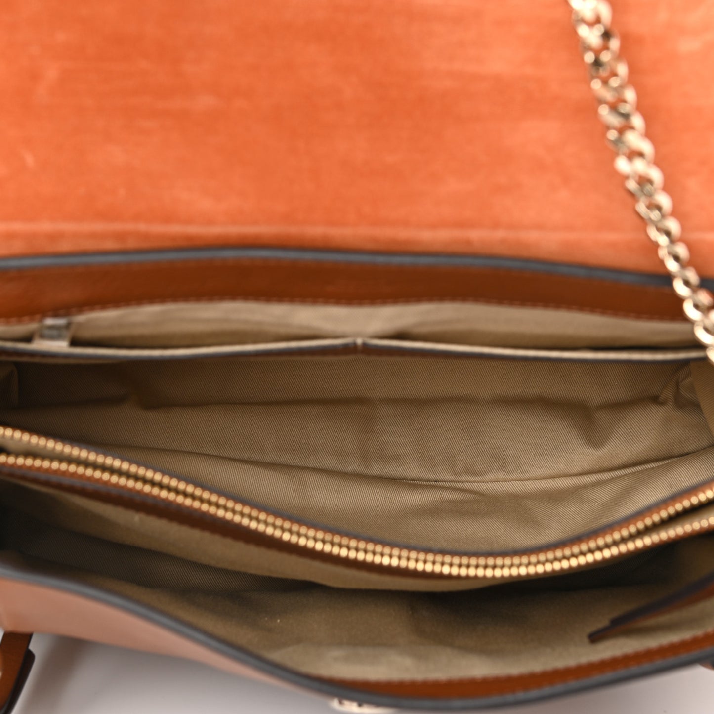Calfskin Medium Faye Day Shoulder Bag Tan